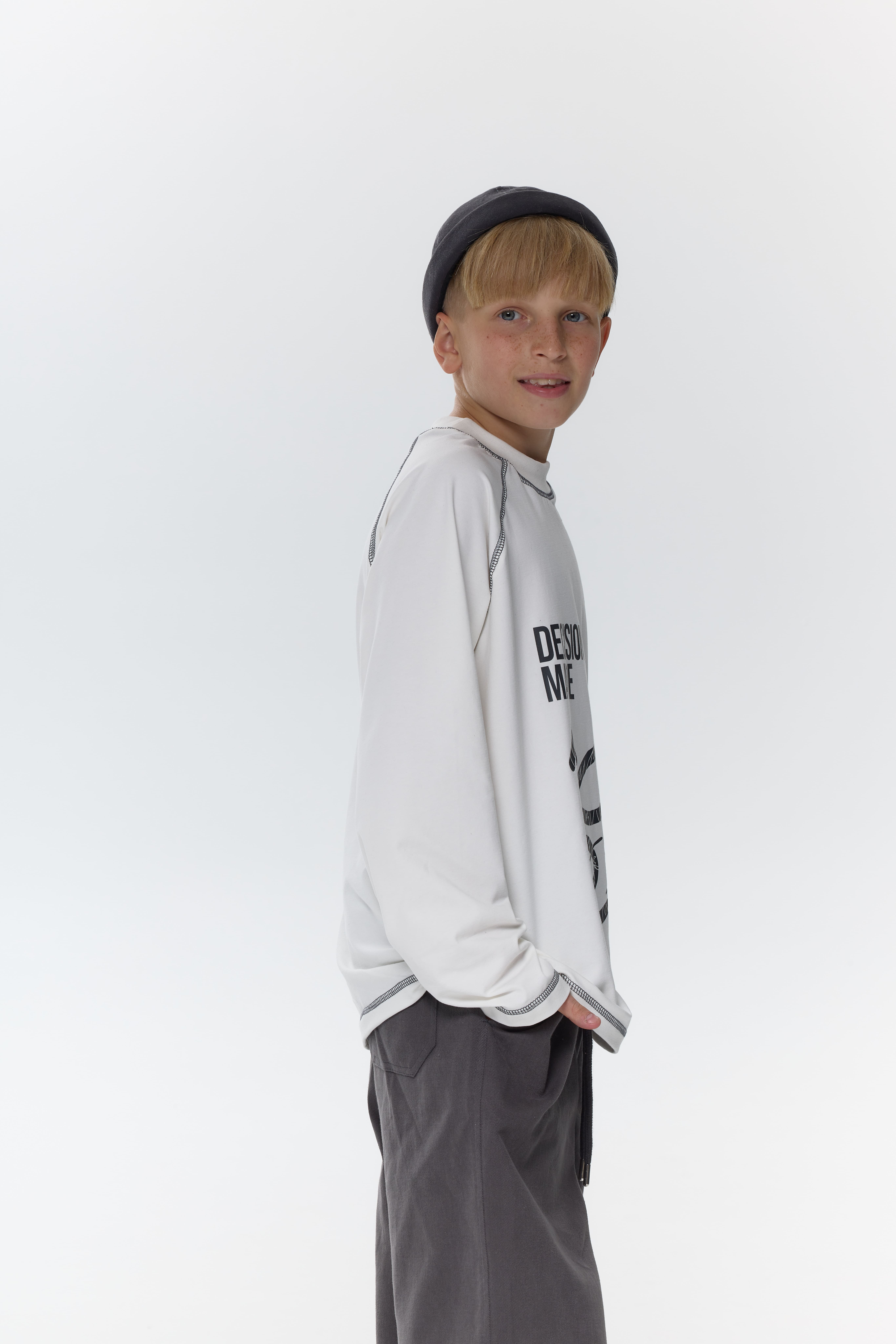 Лонгслів базовий принт unisex 